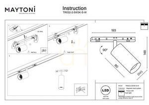 FOCUS LED busbar spotlight TR032-2-5W3K-S-W Maytoni small 7