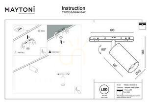 FOCUS LED busbar spotlight TR032-2-5W4K-S-W Maytoni small 7