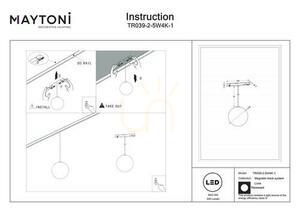 LUNA rail pendant lamp TR039-2-5W4K-1 Maytoni small 5
