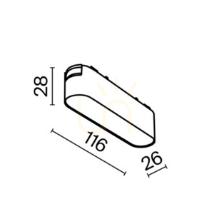 BASIS rail lamp TR080-1-6W4K-W Maytoni small 9
