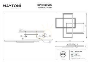 Plafond LINE MOD015CL-L80B Maytoni small 5