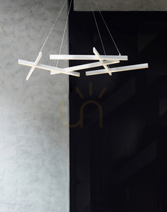 Maytoni LINE LED pendant light MOD016PL-L75W white 79W 3000K 101 cm small 1