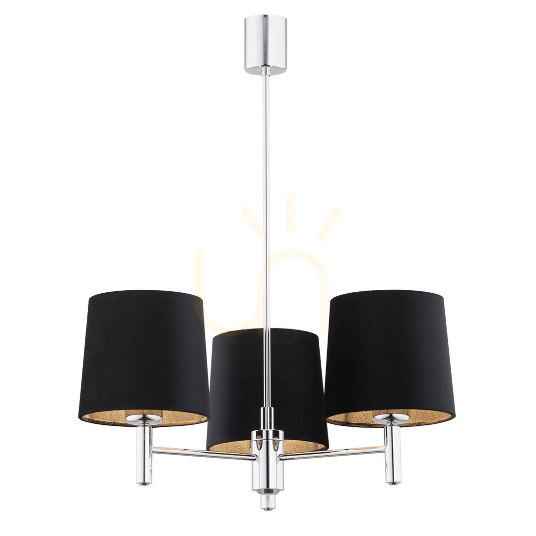 Chandelier ARGON Bolzano Plus Black Chrome 3xE27 6108