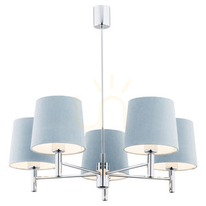 Chandelier Argon Bolzano 2076 Chrome 5xE27 710 mm Blue small 0