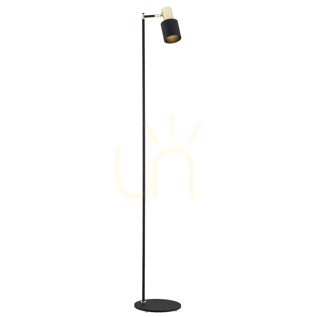 Floor Lamp ARGON Doria Black Brass-plated Steel 160 cm 4259