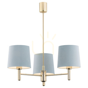 Pendant Light ARGON PONTE 1484 Blue Brass Velour 3xE27 small 0