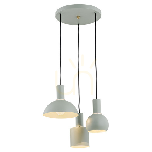 Check Pendant Light ARGON SINES Brass Sage 3xE27 IP20 1470
