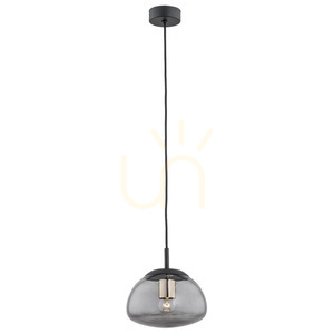 Argon TRINI Black Smoky Glass Pendant Light E27 4333 small 0