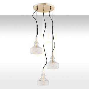 Argon CRUZ 3-Light Crystal Brass Pendant Lamp 1462 small 0