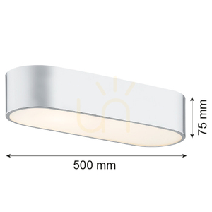 Plafon Argon TONI 6004 biały chrom E27 3x15W 50 cm small 1