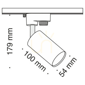 FOCUS MINI TR002-1-GU10-B busbar spotlight Maytoni small 5