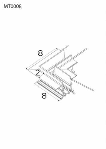 Check Busbar Angle Connector Max Light MAX MT0008 Magnetic 90° Black