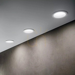 Recessed Luminaire Ideallux BASIC White 20W 3000K 14.4 cm 193533 small 3