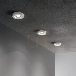 Recessed Luminaire Ideallux Blues 113999 White Round GU10 9.5 cm small 1