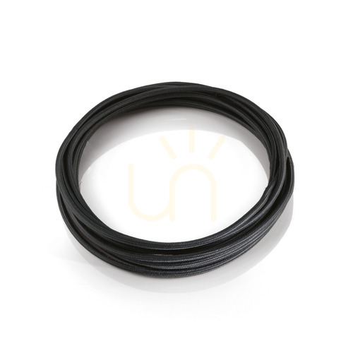 Check Fabric Cable Ideallux CAVI 301686 Black Braided Textile 10m