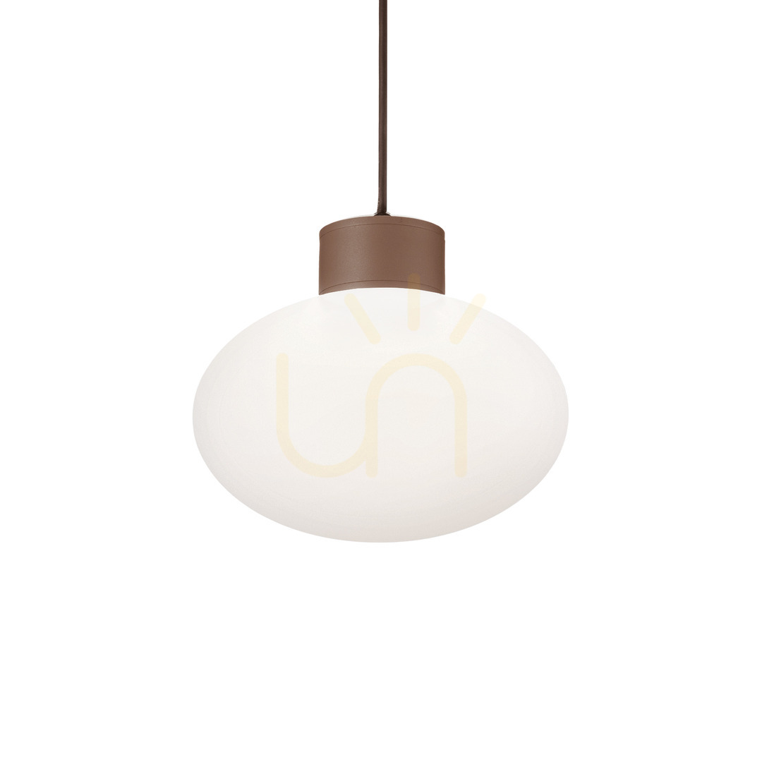 Pendant Light Ideallux Clio 326801 Coffee Brown E27 9 cm