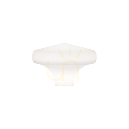 Check Lampshade Ideallux CLIO 145020 white polystyrene 30 cm