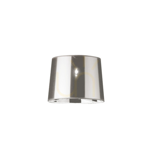 Check Lampshade Ideallux Dorsale Chrome Textile 40 cm 041742