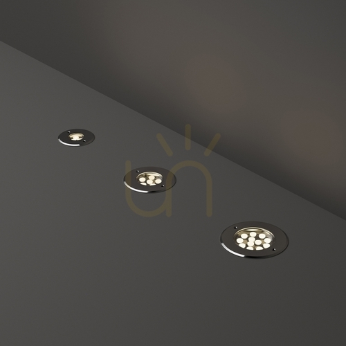 Check Recessed outdoor light Ideallux FLOOR D09 black LED 3.5W 255651