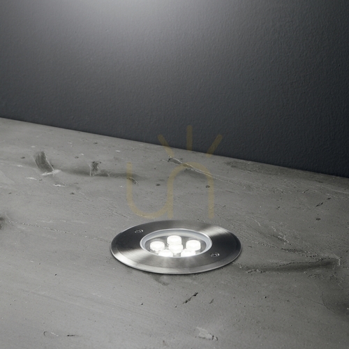 Check Recessed Luminaire Ideallux FLOOR 255682 D14 Silver LED 12W Outdoor