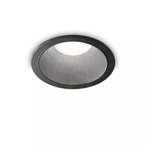 Check Recessed luminaire Ideallux Game Round Black 20W 3000K 12cm 273167
