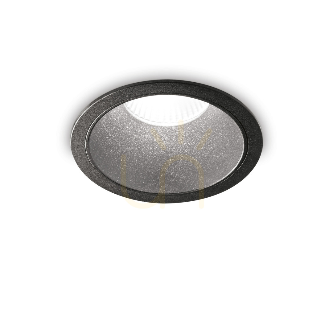 Recessed luminaire Ideallux Game Round Black 20W 3000K 12cm 273167