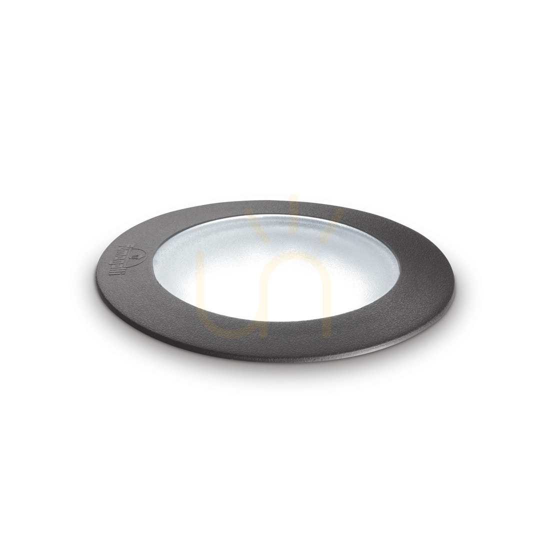 Recessed Outdoor Light Ideallux Way Gravity Black Round GX53 15.5cm 120324