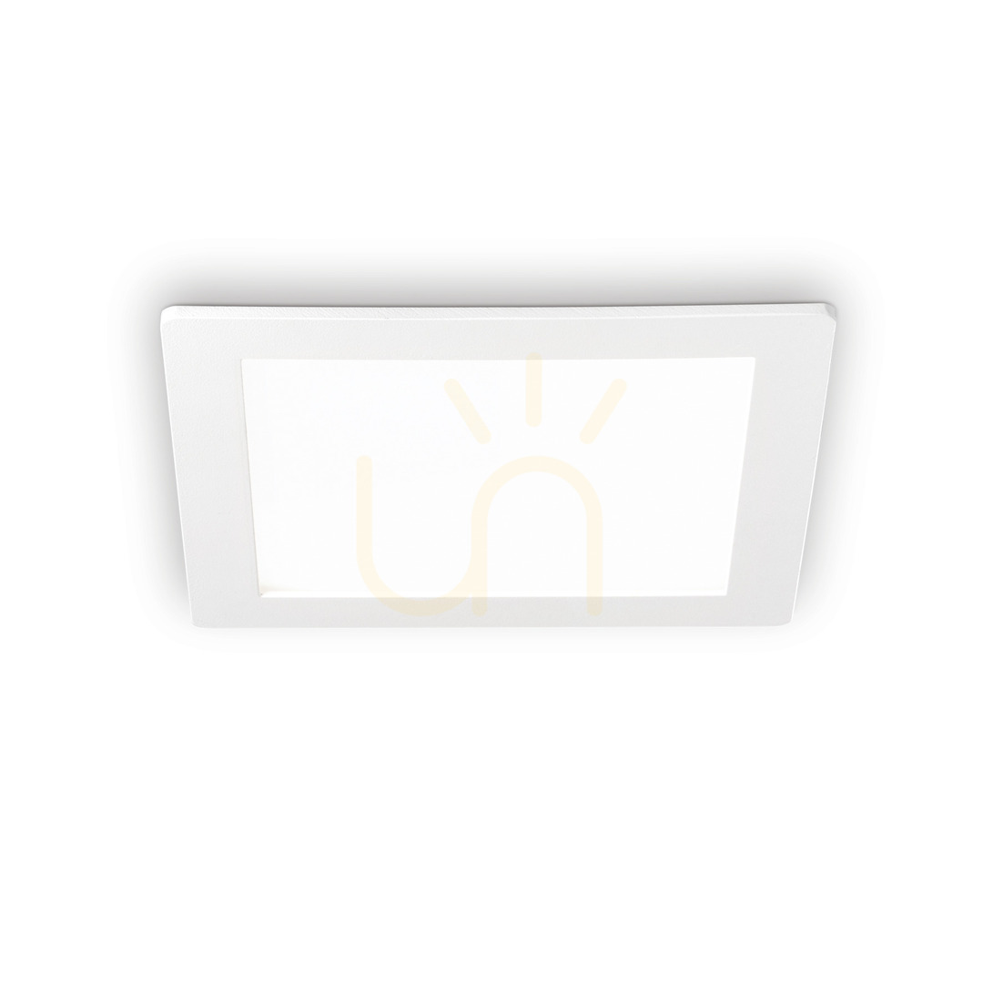Recessed luminaire Ideallux Groove white LED 10.5W 3000K square 123981