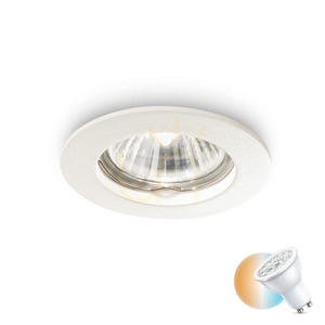 Recessed Luminaire Ideallux JAZZ 083117 White GU10 Round 7.3 cm small 0