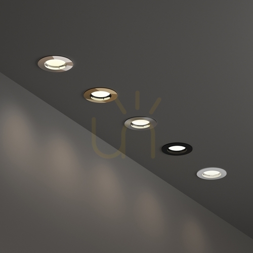 Check Recessed Luminaire Ideallux Jazz Chrome GU10 7.3 cm 083070