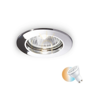 Recessed Luminaire Ideallux Jazz Chrome GU10 7.3 cm 083070 small 0