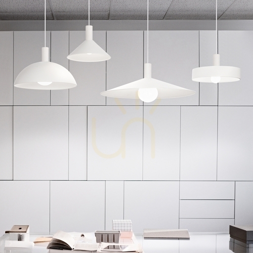 Check Lampshade Ideallux Mix-Up Calotta Big White Metal 40 cm 307404