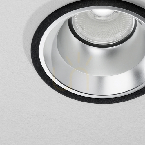 Check Recessed Luminaire Ideallux OFF 266572 Black 28W 3000K 16.2 cm