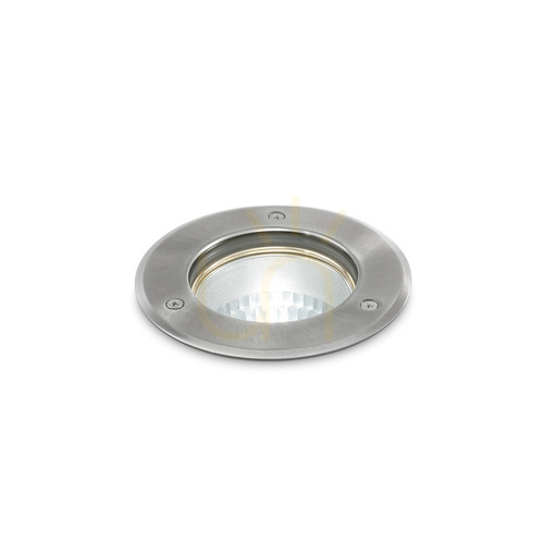 Check Recessed Outdoor Light Ideallux Park Round Medium Silver 032825