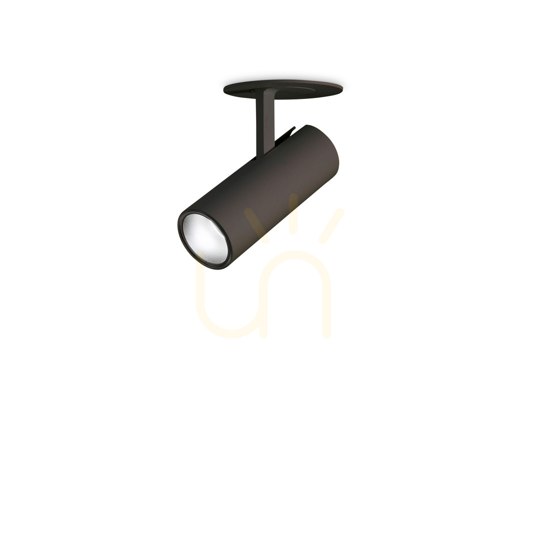 Recessed luminaire Ideallux PLAY 268088 black 7W LED 3000K Ø6 cm