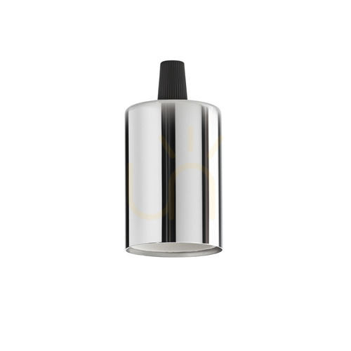 Check Lamp Holder Ideallux PORTALAM E27 Chrome Polystyrene 249230