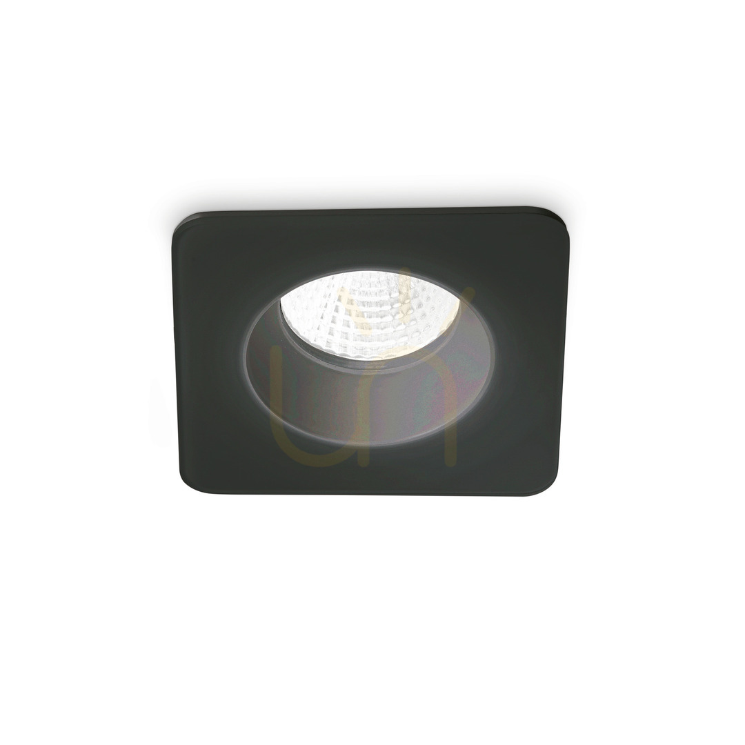 Recessed luminaire Ideallux ROOM-65 black 10 cm 7.5W 252056