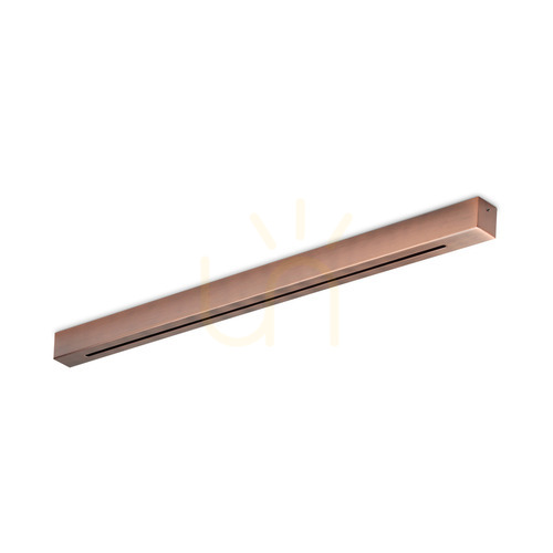 Check Ceiling Rose Ideallux Rosone Linear 4 Light Copper Aluminum 73 cm 328744