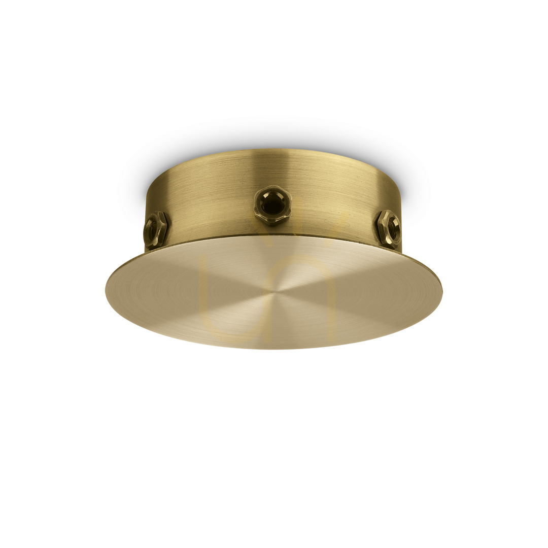 Ceiling Rose Ideallux Rosone 307084 Magnetic 6-Light Brass 12.5 cm