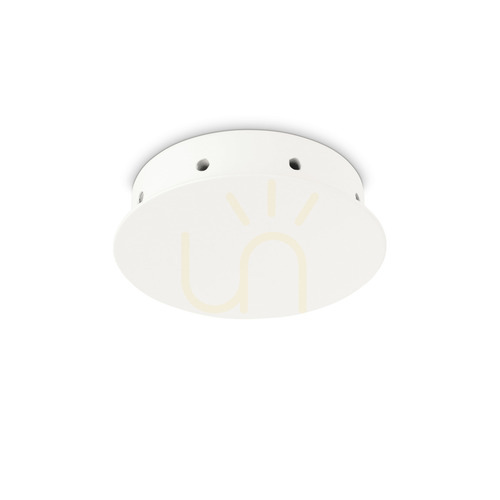 Check Ceiling Rose Ideallux Rosone Magnetico 8 Light White Metal 15 cm 272429