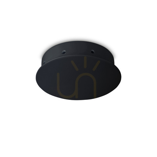 Check Magnetic Ceiling Rose Ideallux Rosone 8 Light Black Metal 15 cm 272467