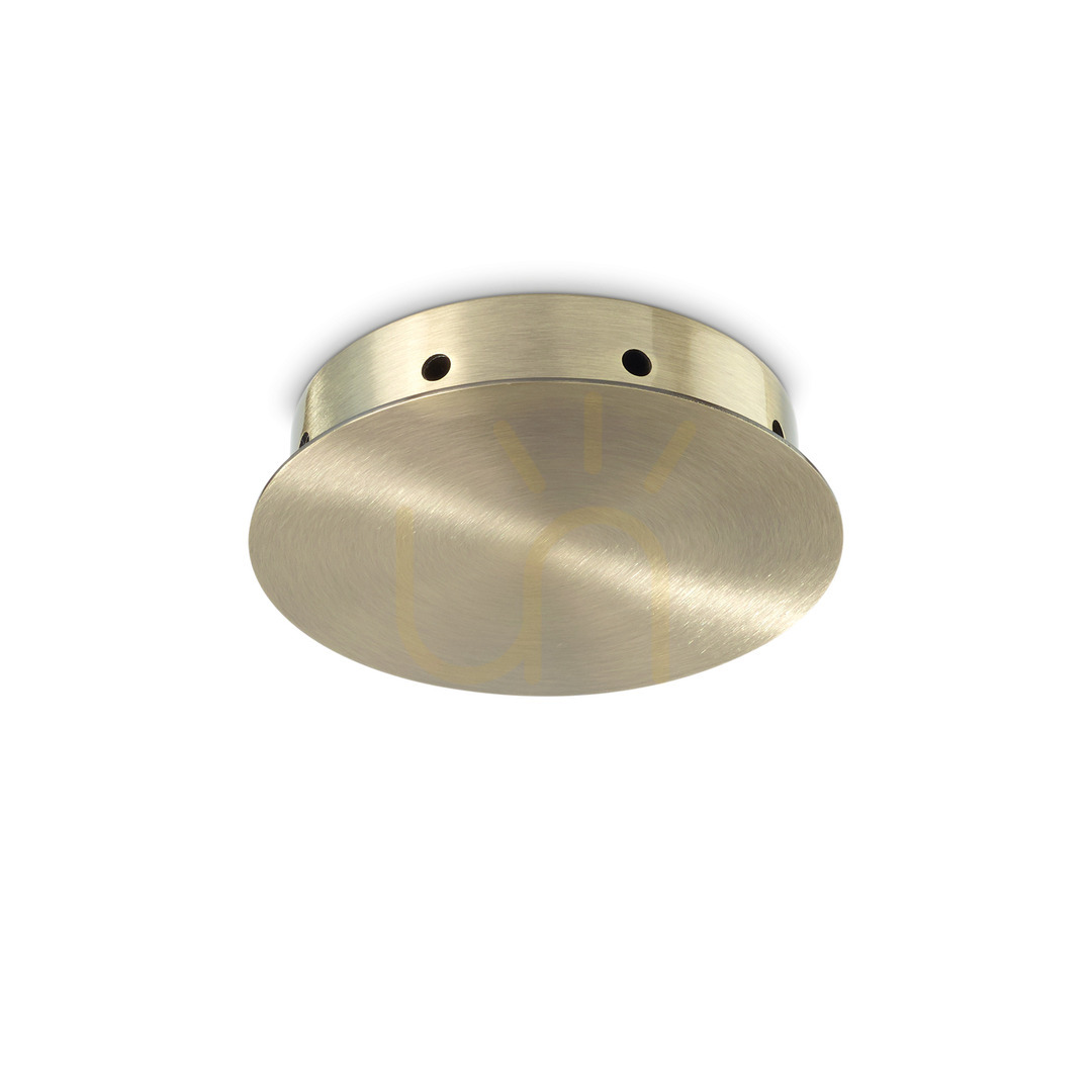 Ceiling Rose Ideallux Rosone Magnetico 8 Light Brass 15 cm 272450