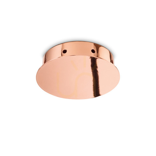 Check Ceiling Rose Ideallux Rosone Magnetico 8 Light Copper Metal 15 cm 272443
