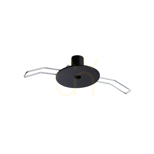 Check Ceiling Rose Ideallux Rosone Recessed Black 11 cm Metal 307114