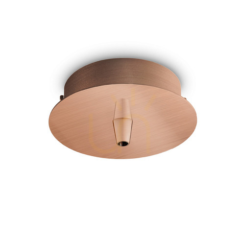 Check Ceiling Rose Ideallux Rosone 1 Light Copper Metal 10 cm 249278