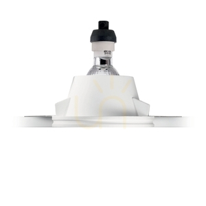 Recessed Luminaire Ideallux Samba FI Square D70 White Gypsum GU10 139029 small 2