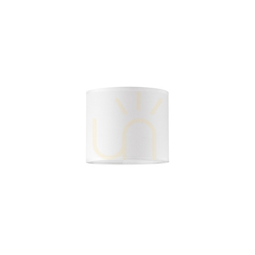 Check Lampshade Ideallux SET UP Cylinder White Textile Ø16.5 cm 260327