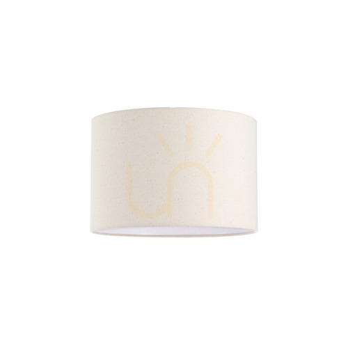 Check Lampshade Ideallux SET UP Cylinder Beige Textile Ø30 cm 260440