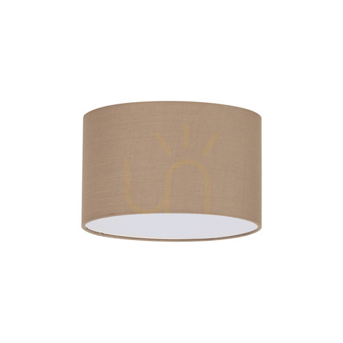 Check Lampshade Ideallux SET UP Cylinder Taupe Textile 30 cm 304618