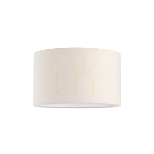 Check Lampshade Ideallux SET UP Cylindrical Beige Textile 45 cm 260464
